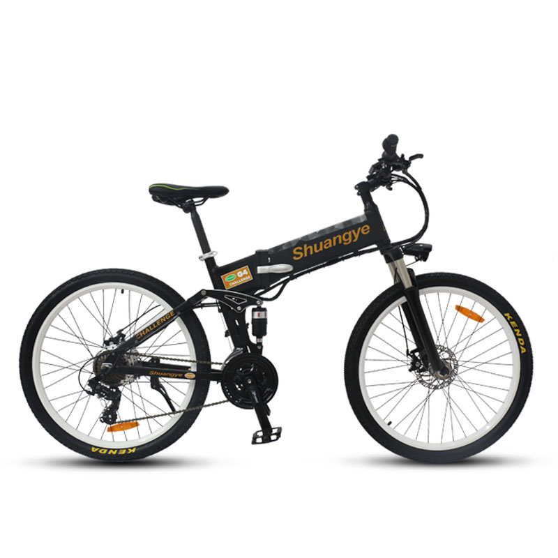 electric mountain bike 26 inch folding frame | shuangye ebike