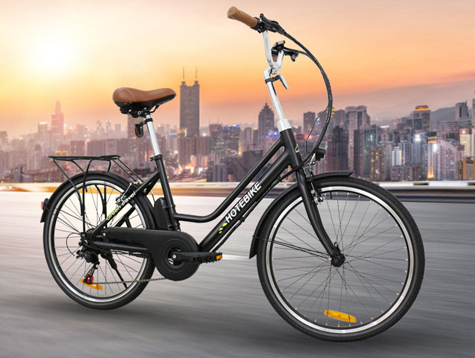 There is a city electric bicycle for sale here