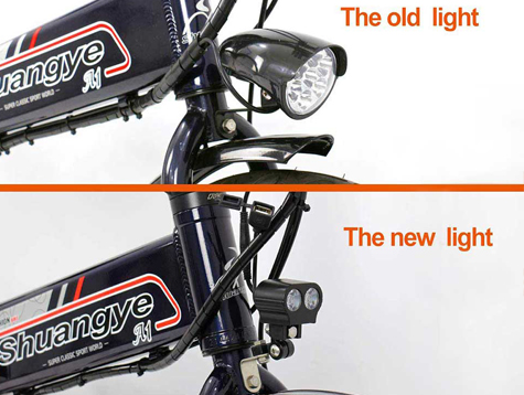 Upgrade your electric bike old front light to new front light