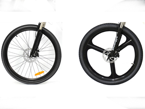 Magnesium alloy integrated and spoke ebike wheel