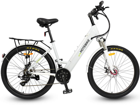 Mid-drive motor electric cruiser bicycle 26 inch