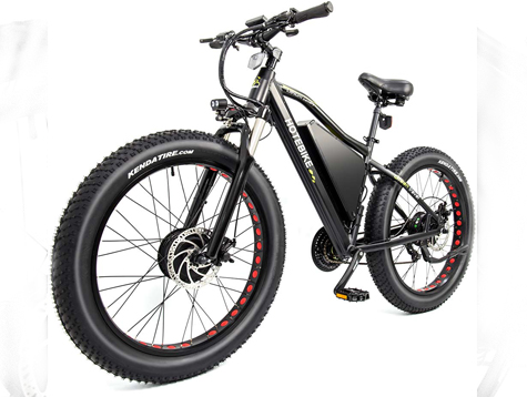 Fat tire e bike with dual motor and new bike frame