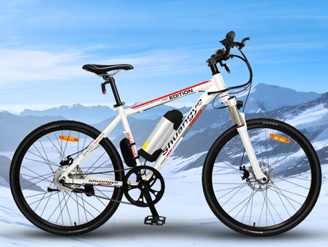 Single speed battery operated bicycle