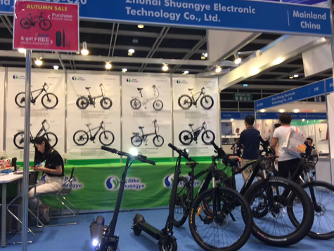 Shuangye electric bike at 2109 Hong Kong Electronics Fair(Autumn Edition)