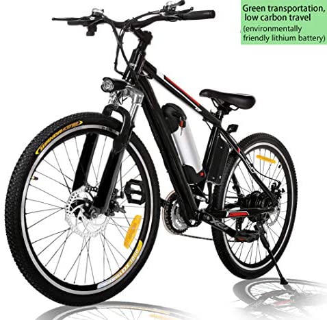 Angotrade 26 inch Electric Bike Mountain E-Bike 21 Speed 36V 8A Lithium Battery Electric Bicycle for Adult