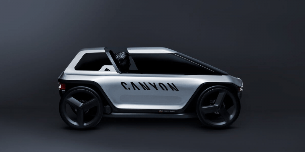 Canyon came up with four-wheel e-bike concept