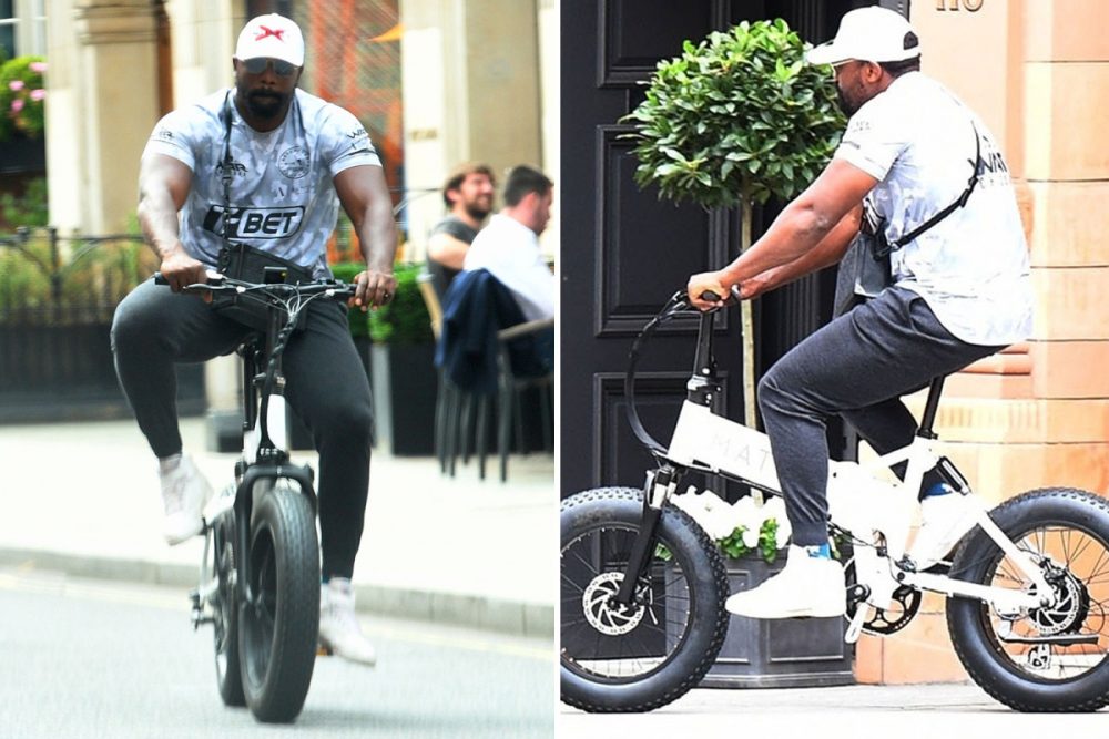 Dereck Chisora spends day out riding electric bike around Mayfair as ‘War’ prepares for Oleksandr Usyk showdown