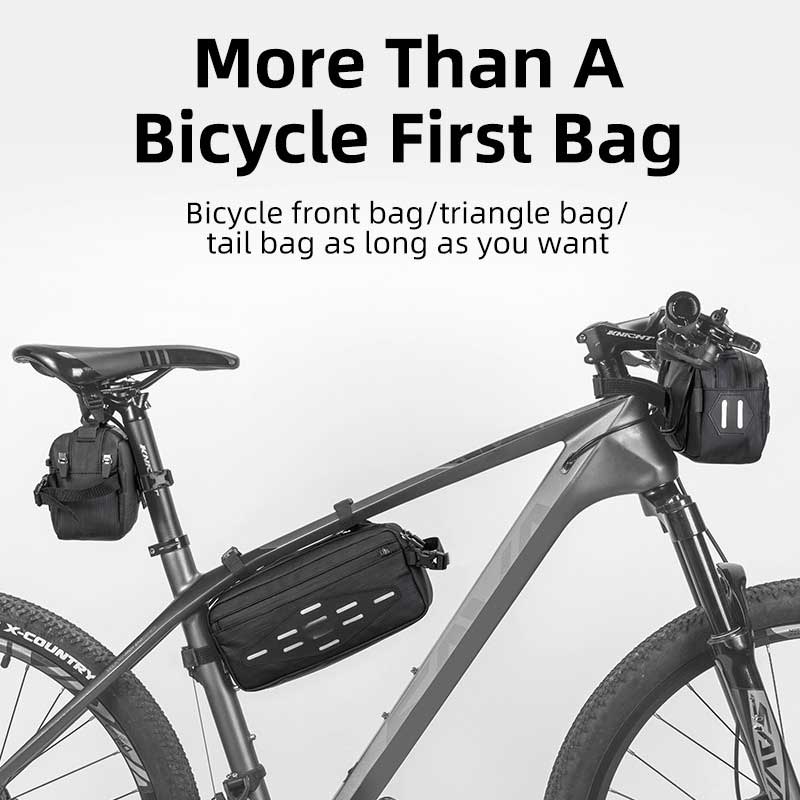 HOTEBIKE Lightweight saddle bags for bicycles bicycle frame bags bicycle pannier bags - bike bag - 1