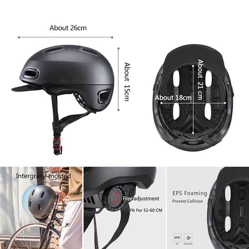 Bicycle Helmet Breathable EPS Integrally-molded motorcycle Unisex Shockproof Helmet Adjustable Hat Cycling Accessaries - Helmets - 3